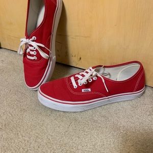 Vans red authentics